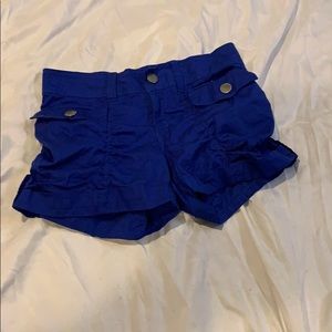 Girls royal blue shorts